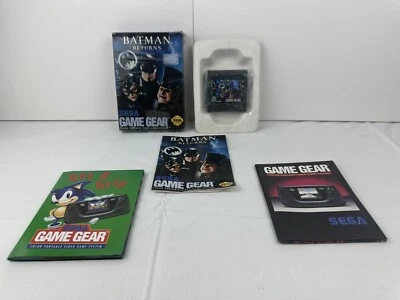 Batman Returns (Sega Game Gear, 1992) With Poster Manual and Box CIB - Image 1 of 4