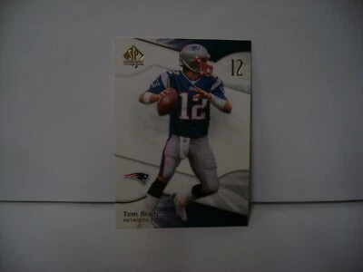 TOM BRADY  2009 SP AUTHENTIC FOOTBALL #21 "SOFT RIGHT BOTTOM CORNER" - Image 1 of 2