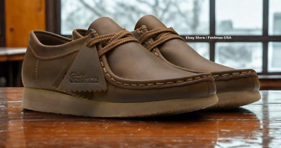 Clarks Kids / Juniors - Wallabee - Beeswax - 26172598 - Image 1 of 4