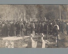 Trento Cresto 1922 Manifestazione fotografica spedita f. piccolo piega ang.