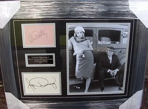 WARREN BEATTY und FAYE DUNAWAY BONNIE und CLYDE SIGNIERTE MONTAGE - Bild 1 von 1
