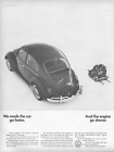 1966 Volkswagen Vintage Print Ad Made The Car Go Fast Moteur Go Lower