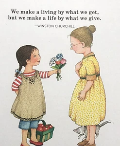 Mary Engelbreit Handmade Magnet-We Make A Living By What We Get - Picture 1 of 3