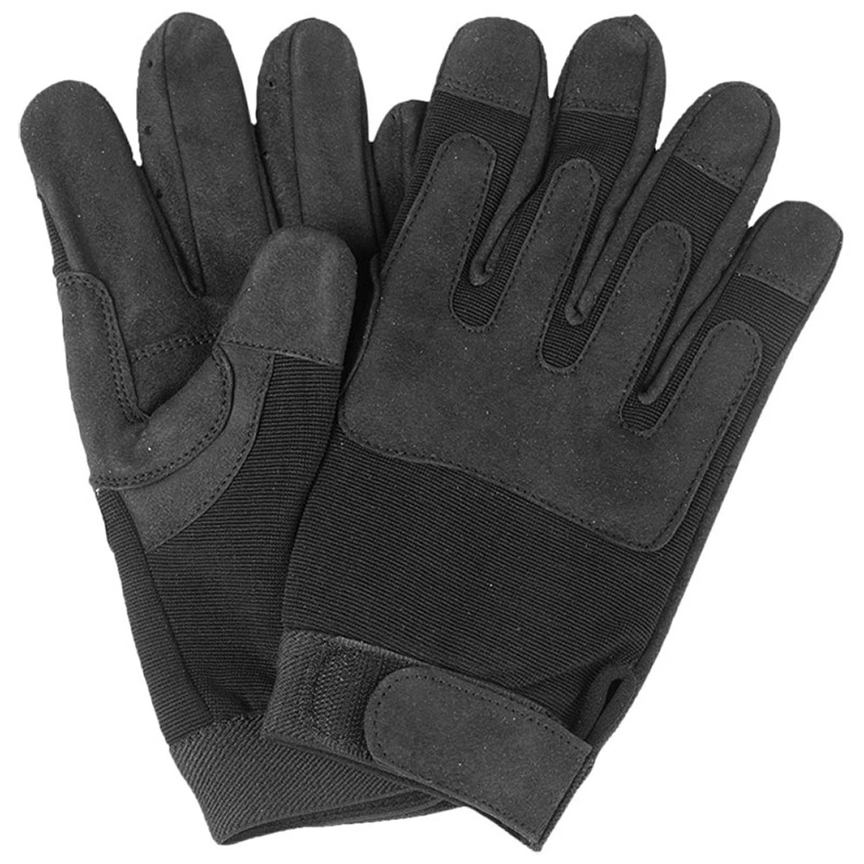 Tactical Army Gloves Clarino Airsoft Shooting Security Police Forces Black S-XXL - Image 1 of 1