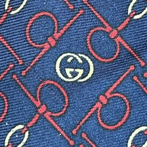 GUCCI HERREN MARINEBLAU GLIEDERMUSTER LUXUS KRAWATTE HERGESTELLT IN ITALIEN UVP £180+ Y3 - Bild 1 von 11