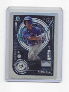 2024 Bowman Chrome AI #BAI-18 Arjun Nimmala REFRACTOR INSERTO RC - Blue Jays - Imagen 1 de 2