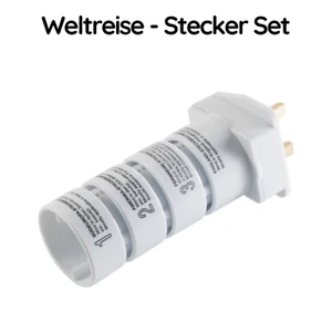 Universal Reiseadapter Stecker Set Stromadapter Euro-Stecker Europa UK GB Afrika - Bild 1 von 4