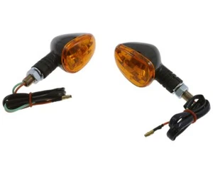 Blinker Mini Motorrad, LITTLE DUKE, schwarz, M 10, kurzer Arm, Paar, Quad