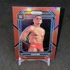 2023 Gunther /299 Red Prizm  Holo WWE Panini Wrestling Card #185