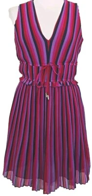 Ramy Brook Mckenzie Smocked Waist Mini Sleeveless Striped Dress PASCO Size 2 - Image 1 of 4