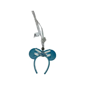 2021 Disney Cruise Line DCL Teal Minnie Mouse Ear Ornament - Picture 1 of 1