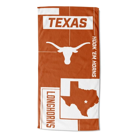 Northwest NCAA Texas Longhorns State Line Beach Towel Cover