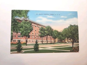 Postcard Vintage, ST. John's Hospital. Fargo N.C. c1944 A546 - Picture 1 of 3
