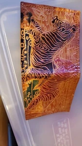 Vintage Leather Bifold Zebras Pre-owned - Picture 1 of 4