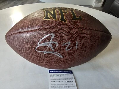Patrick Peterson Autographed/Signed Football PSA/DNA Arizona Cardinals Vikings - Image 1 of 4