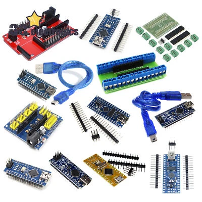 Nano V3.0 ATmega168/328P CH340G/FT232 3.3/5V 8/16M Micro-Controller Arduino - Image 1 of 4