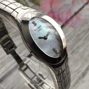 Tissot Uhr Swiss Damen 22mm Ganzstahl Saphirglas Diamanten und MOP Zifferblatt - Bild 1 von 8
