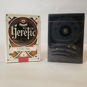 Heretic Lux & Heretic Noctis Playing Cards - 2 Decks - 2014 - Stockholm17 - RARE - Picture 1 of 15