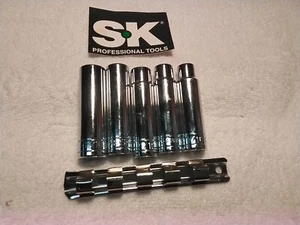 S-K 5PC 1/2" DRIVE DEEP SOCKET SET SAE - Picture 1 of 6