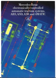 Mercedes-Benz ABS ASD ASR & 4Matic Systems 1986-88 UK Market Sales Brochure - Picture 1 of 2