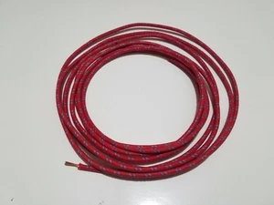 Alambre primario cubierto de tela trenzada de colección calibre 16 GA rojo con azul - Imagen 1 de 3