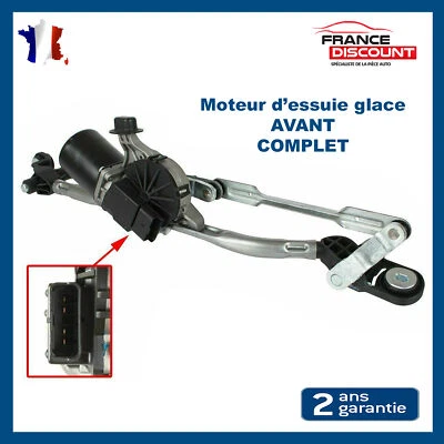 MÉCANISME ESSUIE GLACE AVANT AVEC MOTEUR Prevu MEGANE 3 - 288000001R 288100941R - Photo 1/3