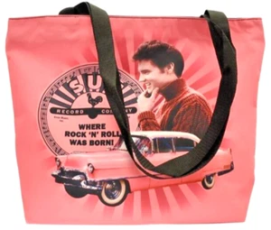 Elvis Presley Sun Studio Beuteltasche Strandtasche 17,8" x 14" Reißverschluss oben *NEU* - Bild 1 von 2