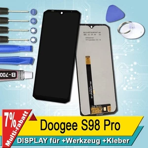 Display für Doogee S98 Pro Bildschirm Lcd Schwarz+ - Bild 1 von 5