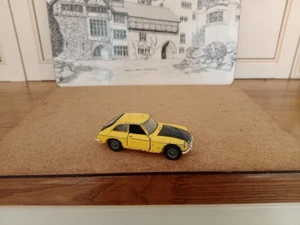 Corgi Toys MG MGC GT Diecast Model Car Yellow Black - Picture 1 of 24