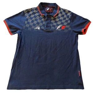 Formula 1 Polo Shirt Navy Official F1 Merchandise Racing Embroidered - L - Picture 1 of 15