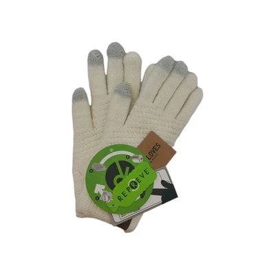 Guantes compatibles con pantalla táctil color crema unisex correr pequeños ecológicos cálidos  Foto 1 de 4
