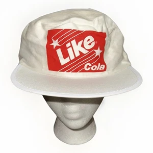 Vintage Waterloo Indianer Maler Mütze Kappe Einheitsgröße weiß defekt 80er Jahre wie Cola - Bild 1 von 8