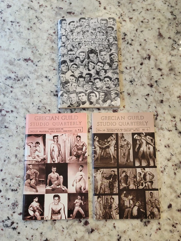 GRECIAN GUILD STUDIO QUARTERLY Lot of 3 MAGAZINES ISSUES FROM GAY UNCLE'S CLOSET - Image 1 of 4