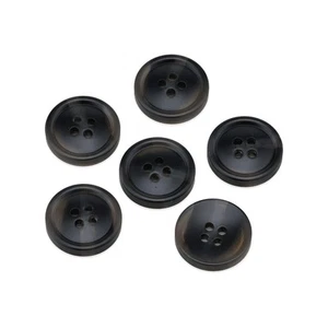 20Pcs Black Resin Buttons for Clothing Sewing diy design accessories 15-25mm - Picture 1 of 6
