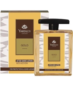 Yardley London Gold After Shave Lotion with Aloe Vera-100 Ml - Picture 1 of 2
