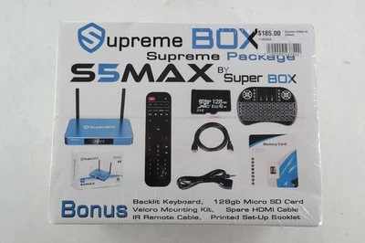 SuperBox S5MAX Smart Media Player 6K WiFi-6 Ultra Android 12 Supreme Package - Image 1 of 4