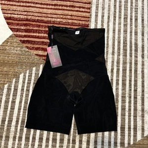 New - Black MOVWIN Tummy Control Body Shaper Shorts High Waist Shape-wear Sz Med - Picture 1 of 4