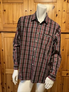 Camisa casual hombre Carnaby ́s London rayas roja multicolor talla XL manga larga - Imagen 1 de 10