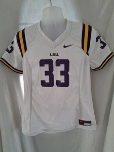 LSU Nike Jersey Womens Large Louisiana State University Football White Authentic - Picture 1 of 9