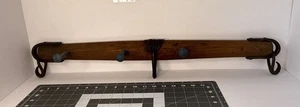 Handgeschmiedete antike Pferdepasse Garderobe Bauernhof Doppelbaum rustikal Wanddeko - Bild 1 von 24