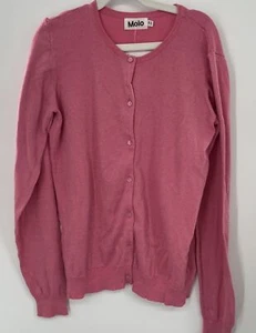 Molo girls pink shimmer cardigan sz 158/164 us 13-14y - Picture 1 of 4