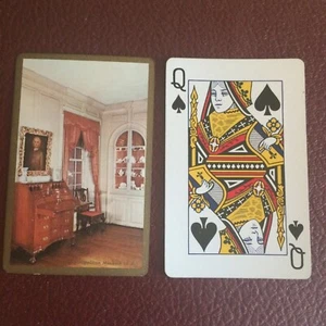 Single playing (swap) card~ Queen of Spades ~Pinochle Metropolitan Museum of Art - Foto 1 di 2