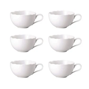 Hutschenreuther Ann Marie 6X tazas de té cubiertas blancas 280 ml - Imagen 1 de 1