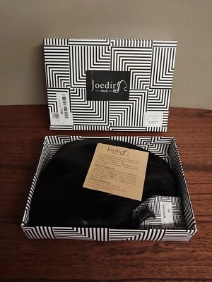 "Peluca de cabello humano 100 % natural joedir bb wh Pro Erin 10"" color - 1B" Foto 1 de 4