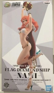 Figura de una pieza Nami Banpresto bandera diamante barco estampida de Japón nueva - Imagen 1 de 6