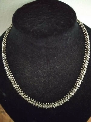 Scontato Girocollo In Argento *maglia Bali * - Immagine 1 di 2