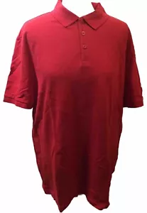 Men’s GEORGE Red Short Sleeve Polo Shirt U.K. Large 42-44”Chest FREE P&P - Picture 1 of 5