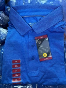 Member's Mark Men's Performance Polo XL Short Sleeve Blue - Picture 1 of 1