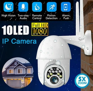 HD 1080P WIFI IP Camera Wireless Outdoor CCTV PTZ Smart Home Security IR Cam - Picture 1 of 6