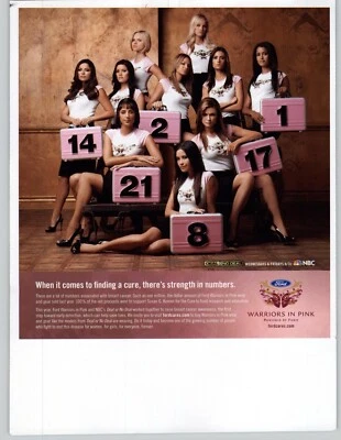 2009 Ford Motor Company Warriors In Pink Breast Cancer Awareness anúncio promocional impresso  - Imagem 1 de 4
